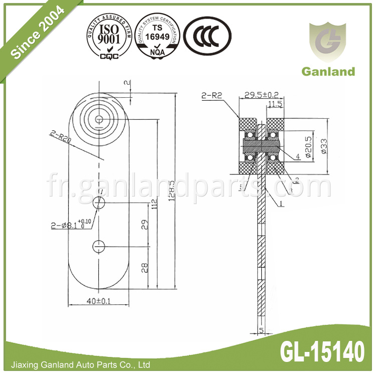 curtainsider roller 15140-5